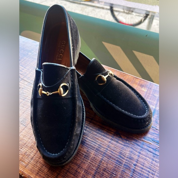 Gucci Women’s Suede Horsebit Loafers (preowned) - Picture 1 of 7